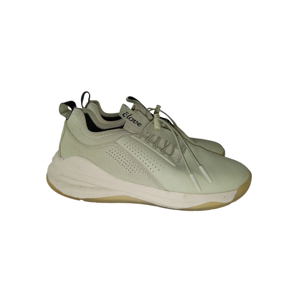 Clove Nursing Shoes Womens 7 Sage Green White Round Toe Lace Up Sneakers CL013